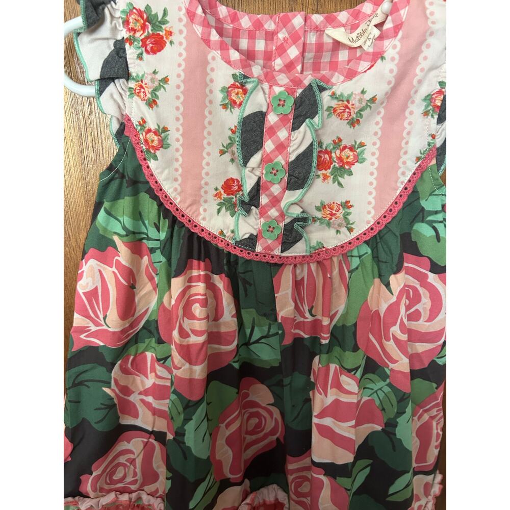 Matilda Jane Girls Roses Dress Size 4 - Picture 3 of 4